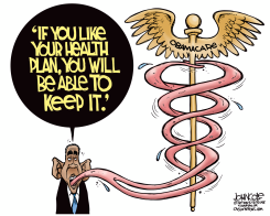 OBAMA 'S FORKED TONGUE  by John Cole