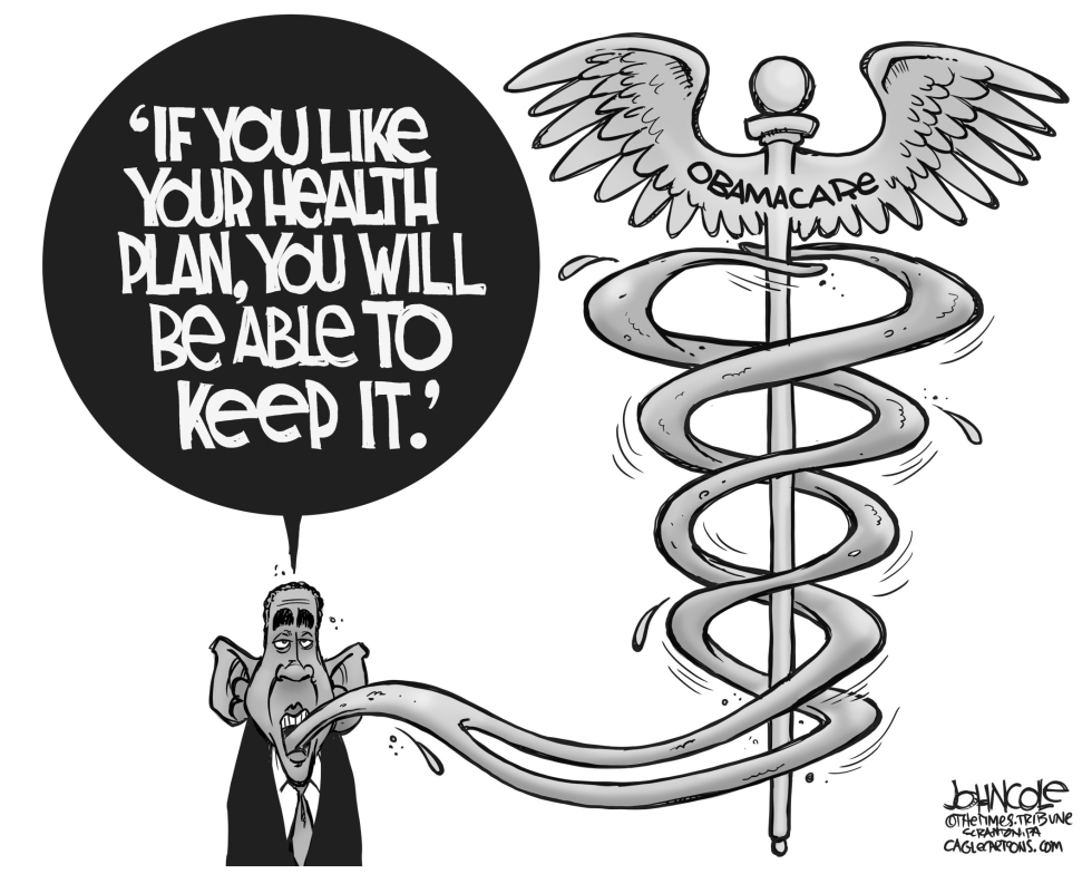 Obama 's forked tongue BW