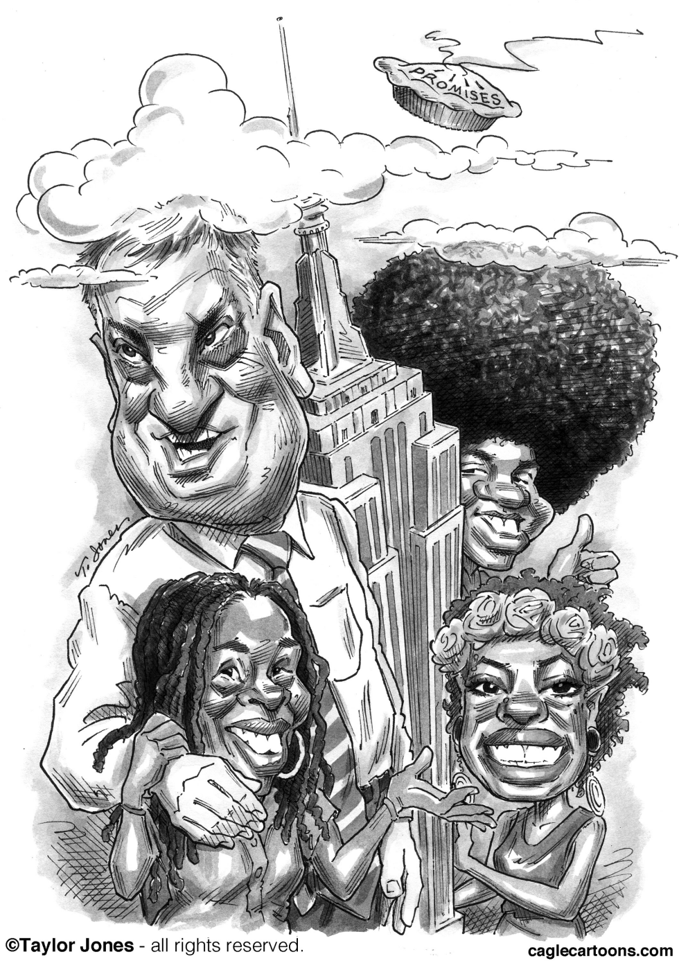 de Blasio family portrait