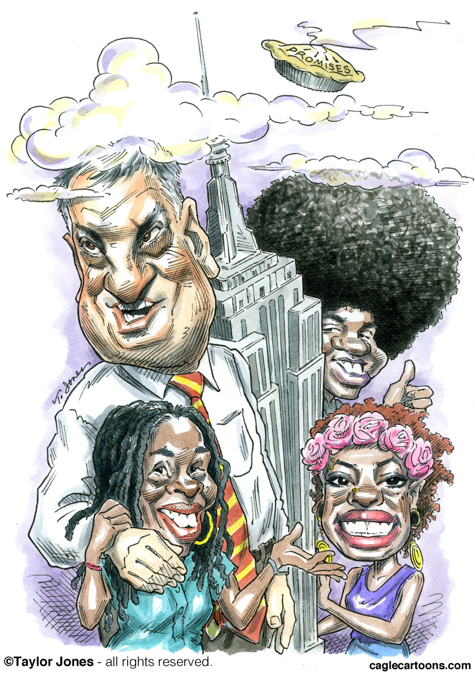  DE BLASIO FAMILY PORTRAIT  by Taylor Jones