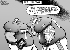 NFL BULLYING by Nate Beeler
