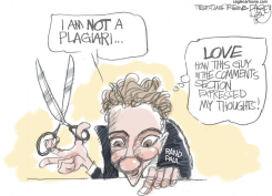 PLAGIARIST RAND RAUL  by Pat Bagley