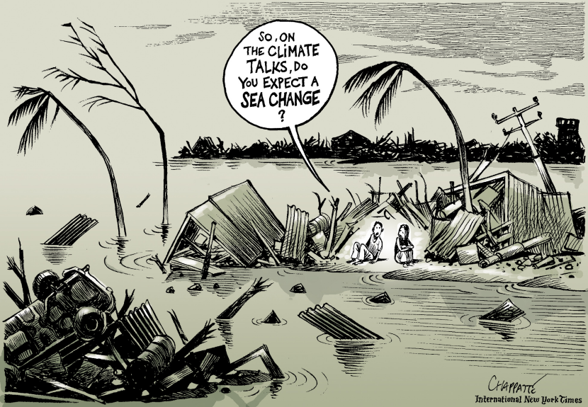 TYPHOON HAIYAN and the CLIMATE TALKS