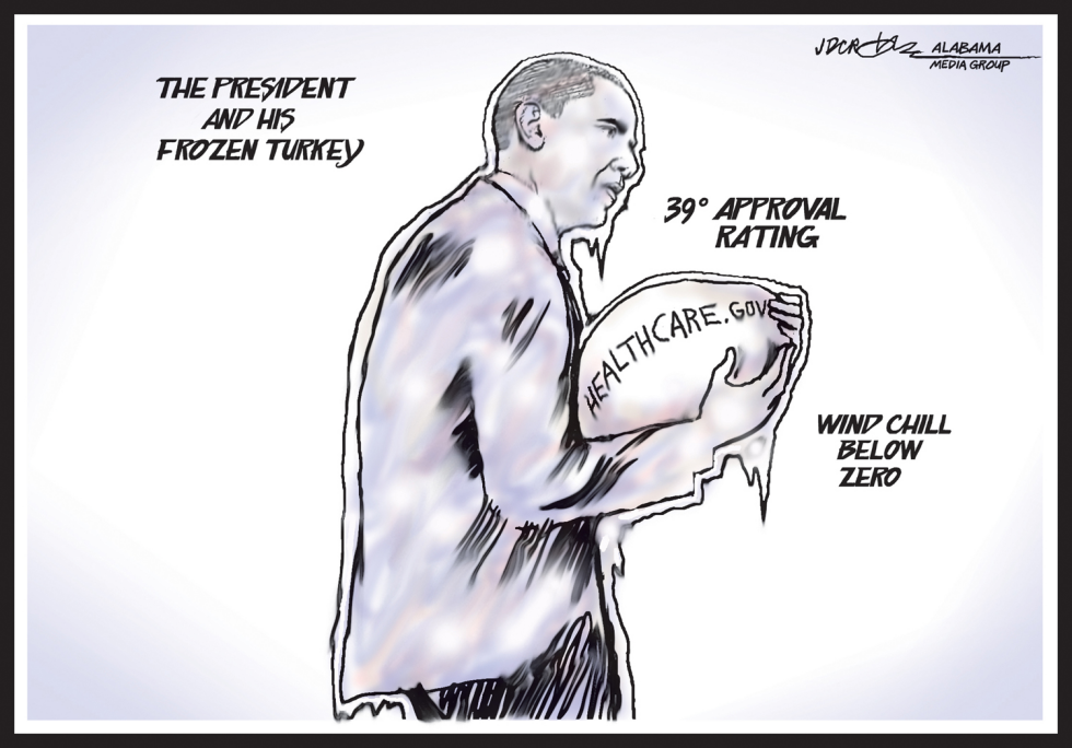 Obama's unpopular frozen turkey