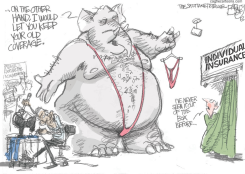 OBAMACARE INDIVIDUAL INSURANCE  by Pat Bagley