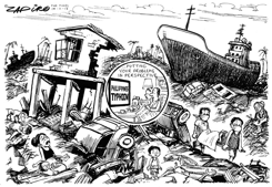 PROBLEMS IN PERSPECTIVE by Zapiro