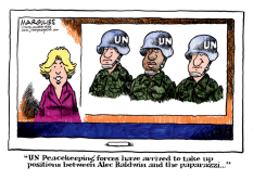 ALEC BALDWIN AND THE PAPARAZZI by Jimmy Margulies