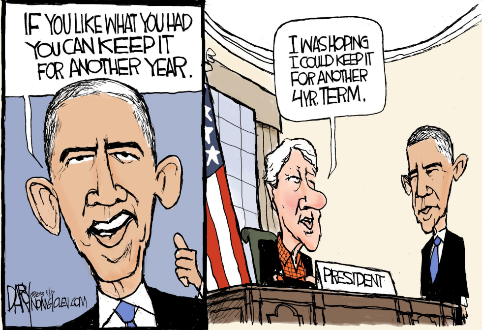 Clinton and Obama