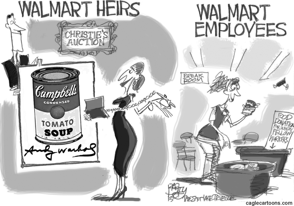  WALMART WELFARE QUEENS by Pat Bagley