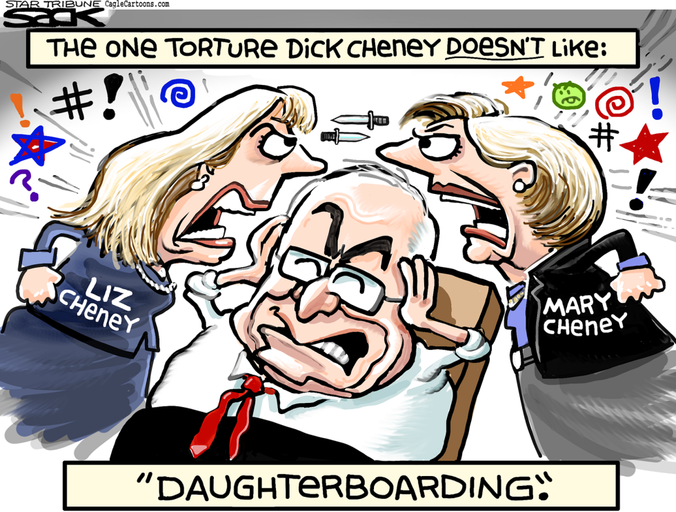  CHENEY SISTER SPAT by Steve Sack