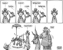 OBAMACARE OPERATION BW by John Cole
