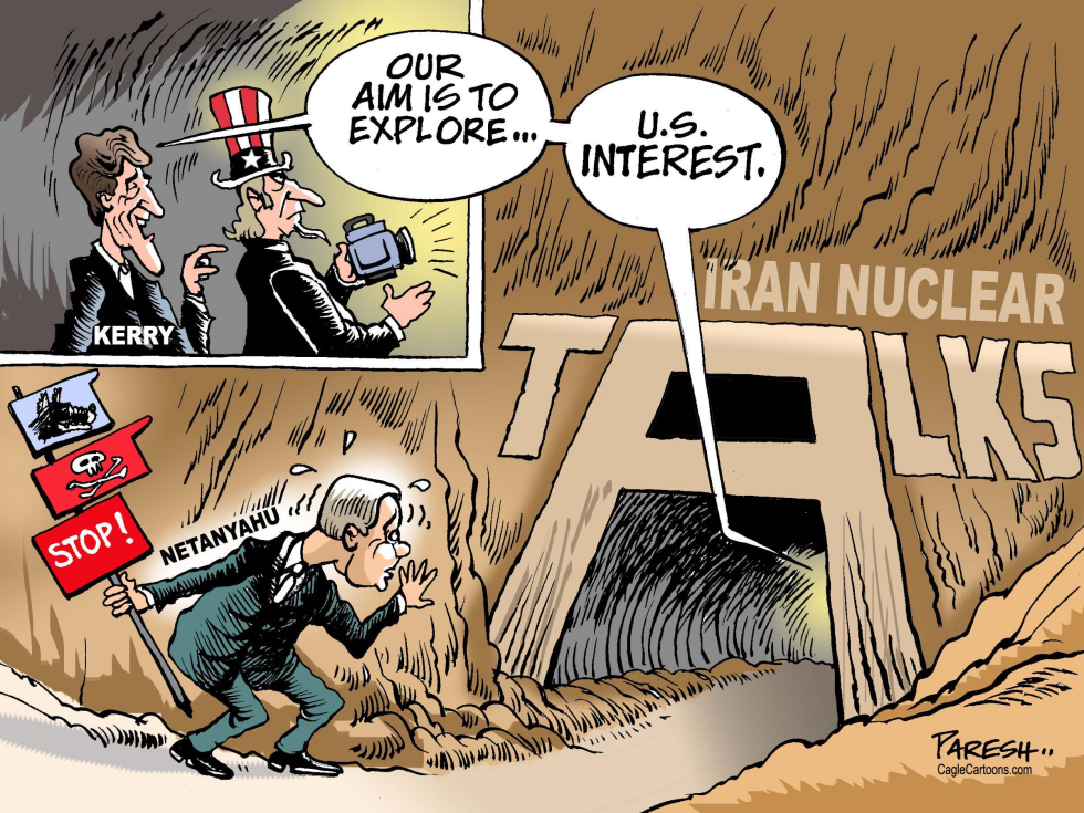USA, Iran and Israel COLOR