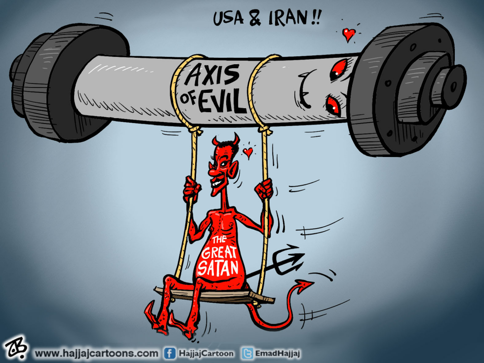  USA  IRAN by Emad Hajjaj