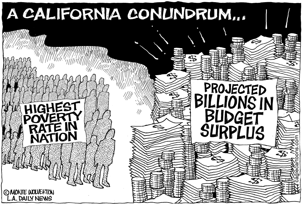 LOCAL-CA California Poverty and Budget Surplus