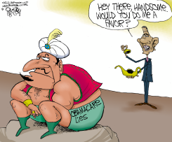 OBAMA'S GENIE PROBLEM  by Gary McCoy