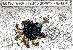 THANKSGIVING SHOPPING by Joe Heller