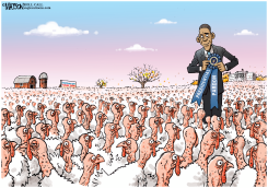 PRESIDENT OBAMA PARDONS HIMSELF FOR HEALTHCARE.GOV TURKEY by R.J. Matson