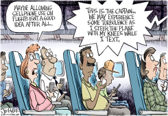 CELLPHONES ON PLANES by Joe Heller