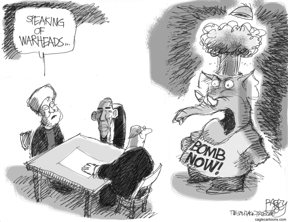  GOP WAR HEADS by Pat Bagley