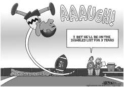 OBAMA TRIES TO KICK ACA FOOTBALL by R.J. Matson