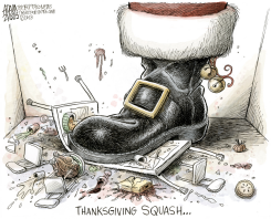BROWN THURSDAY  by Adam Zyglis