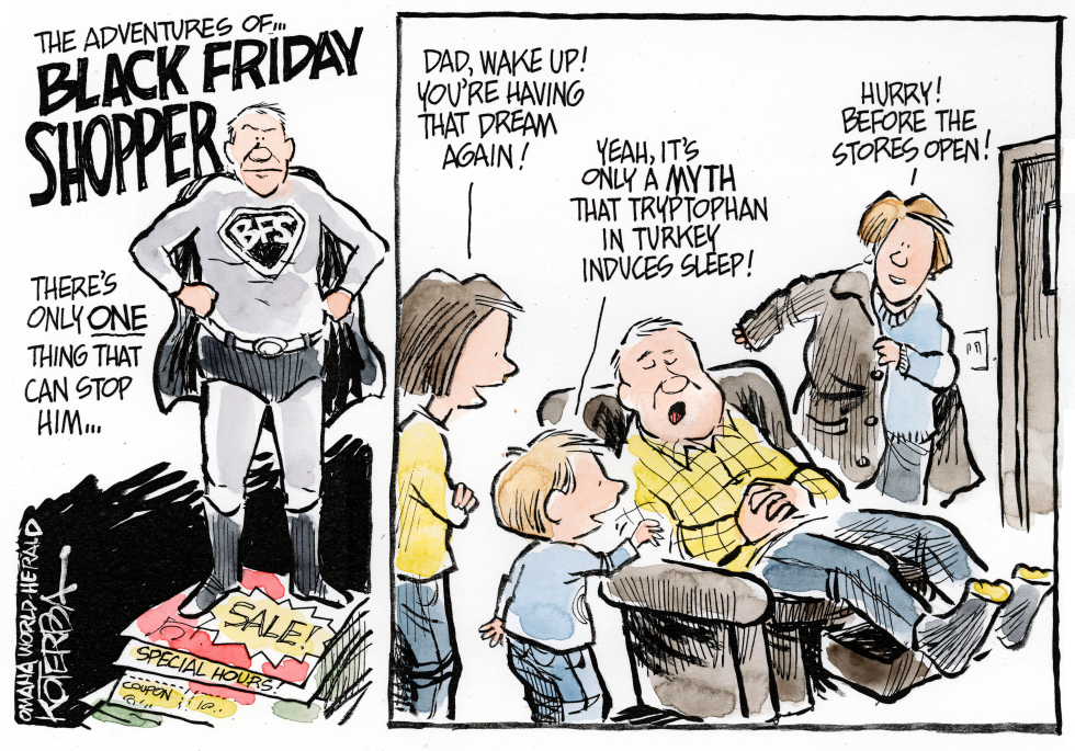  BLACK FRIDAY SHOPPER by Jeff Koterba