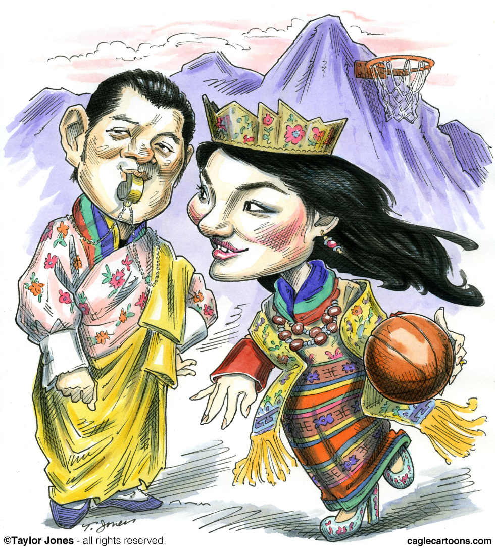 Queen Jetsun - Bhutan loves Basketball - COLOR