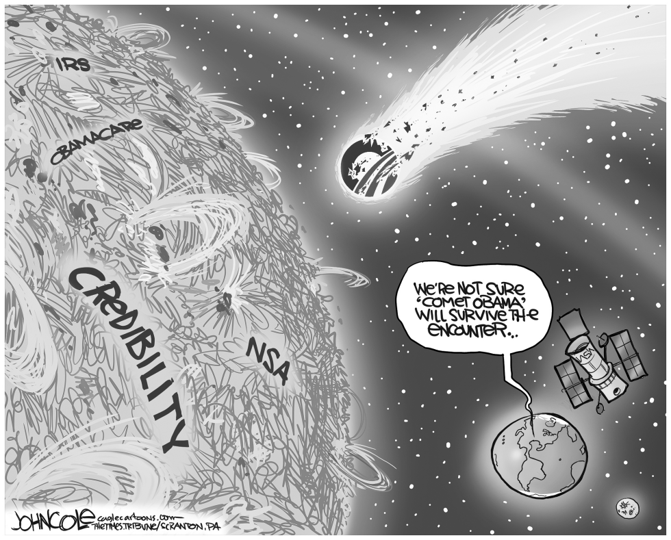Comet Obama BW