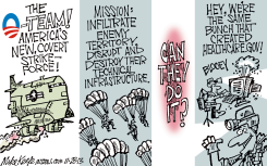 THE O-TEAM  by Mike Keefe