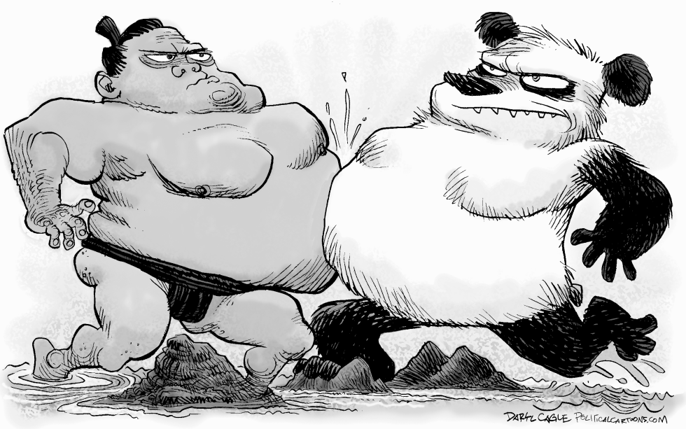 China - Japan Islands Dispute Gray