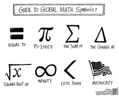 US TEST SCORES by Adam Zyglis