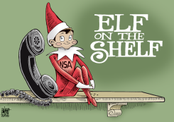 NSA ELF ON THE SHELF,  by Randy Bish