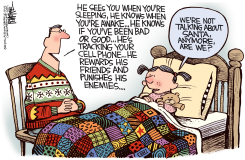 NOT SANTA  by Rick McKee