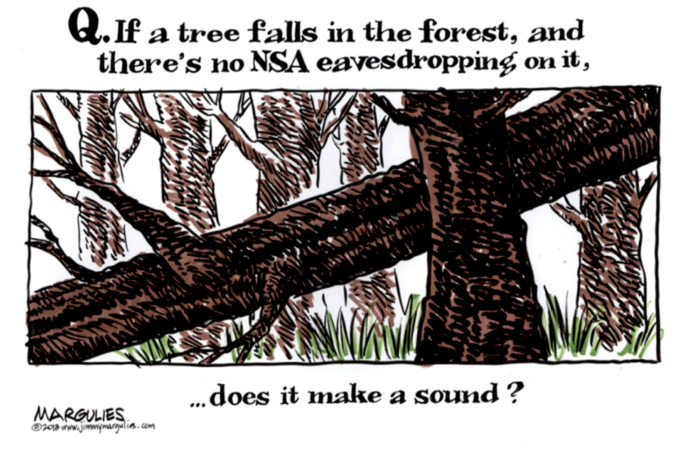 NSA eavesdropping color