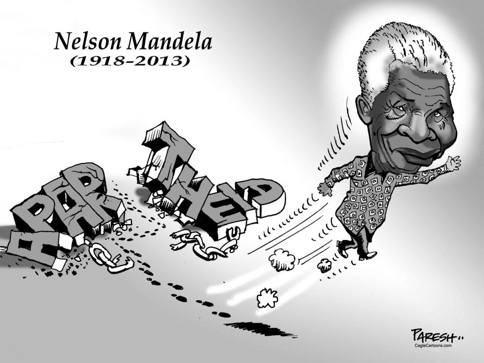 Nelson Mandela departs
