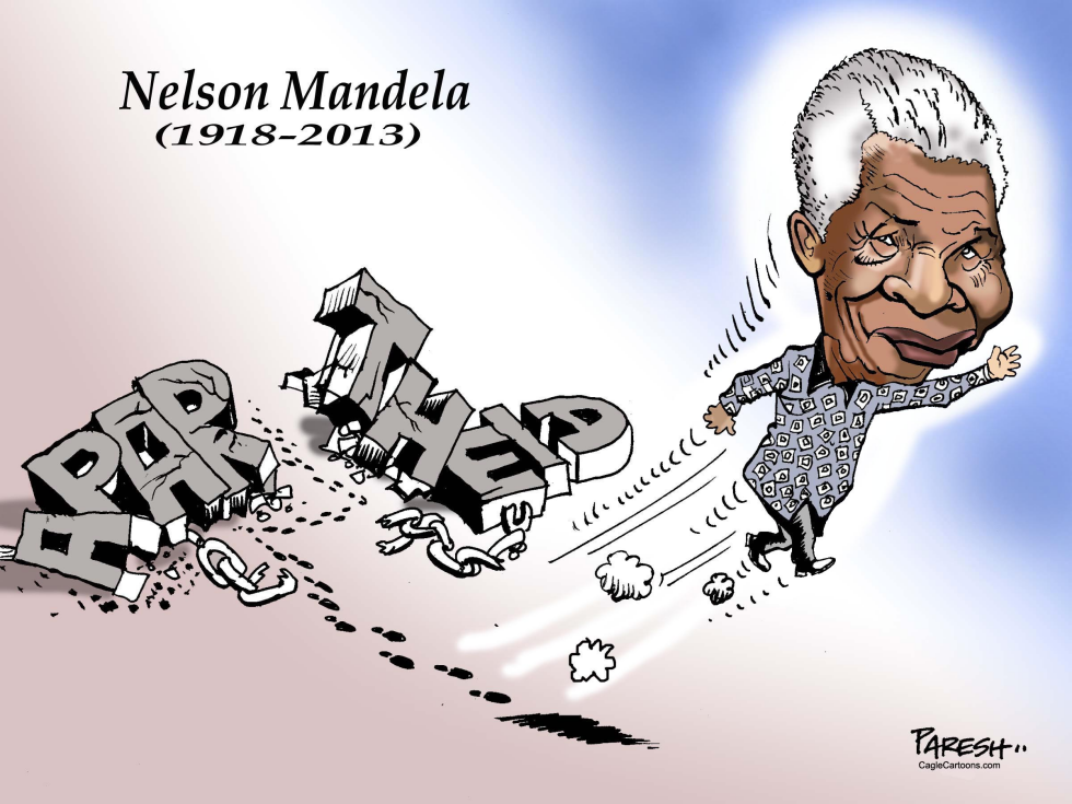 Nelson Mandela departs COLOR