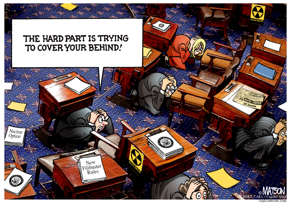 Senators Adapt To New "Nuclear Option" Filibuster Rules-COLOR