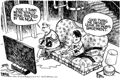 NSA TRACKS GAMERS by Rick McKee
