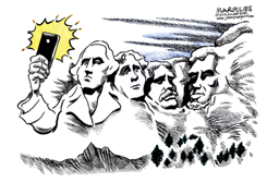 OBAMA SELFIE   by Jimmy Margulies