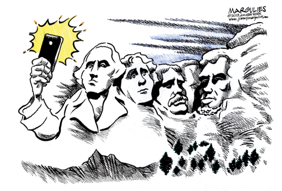 Obama selfie  color