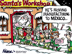 SANTA WORKSHOP by Steve Nease