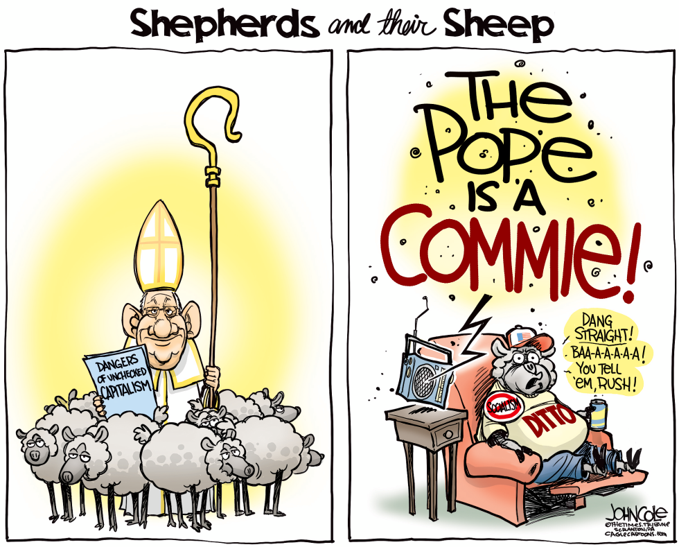 Pope and Limbaugh COLOR