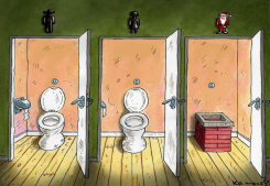 SANTAS STALL by Marian Kamensky