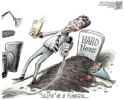 SELFIE SCANDAL  by Adam Zyglis