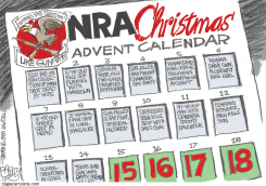 NRA ADVENT CALENDAR  by Pat Bagley