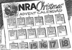 NRA ADVENT CALENDAR by Pat Bagley