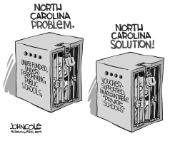 LOCAL NC  PRIVATE SCHOOL VOUCHERS BW by John Cole