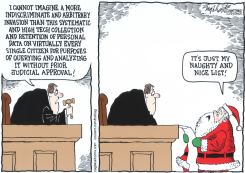 SANTA NSA  by Bob Englehart