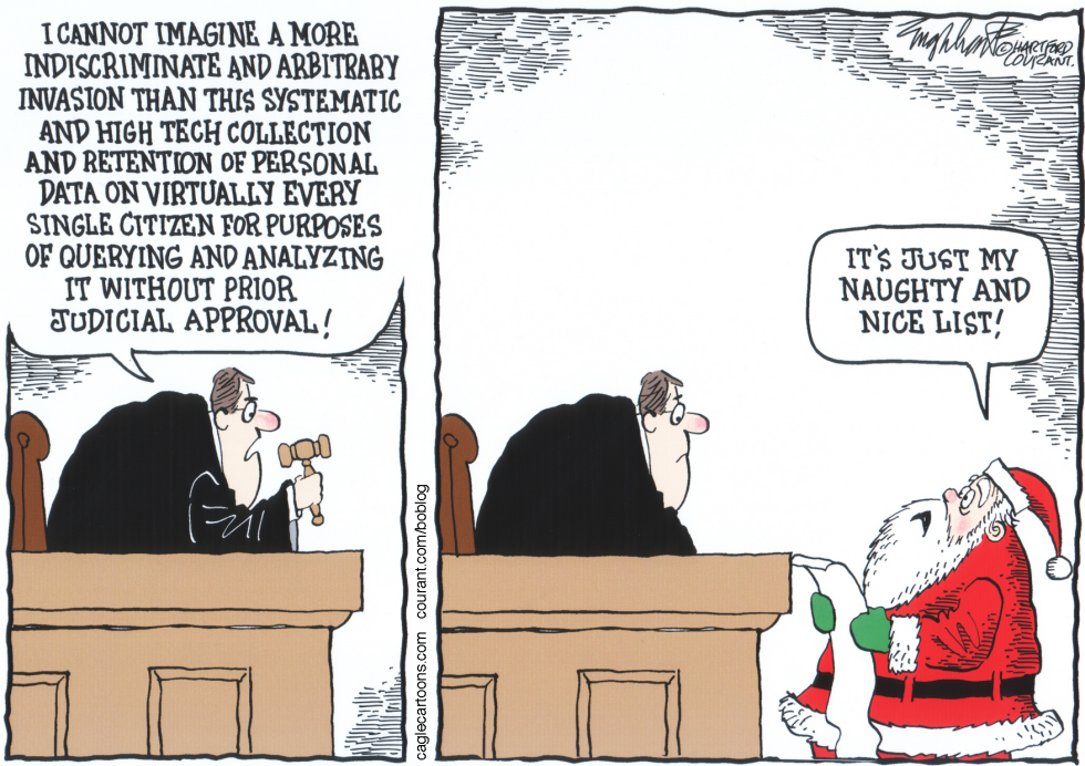  SANTA NSA by Bob Englehart