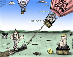 BLAIRS FAULTERING ELECTION CAMPAIGN by Brian Adcock